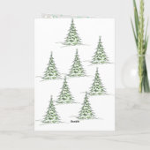 Snowy Pines & Peace Kaart (Achterkant)