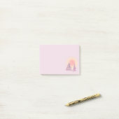 Snowy Pines Post-it® Notes (Op bureau)