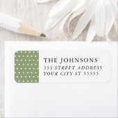 Snowy Pines retour adreslabel Etiket (Insitu)