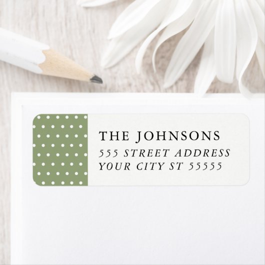 Snowy Pines retour adreslabel Etiket (Insitu)