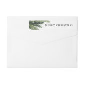 Snowy Pines Return Address Label (Achterkant)