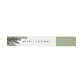 Snowy Pines Return Address Label (Individueel)