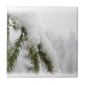 Snowy Pines Tegeltje (Voorkant)