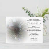 Snowy Pines Winter Wedding Rehearsal Dinner Kaart (Staand voorkant)