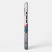 Snowy Pink Candyland Fairy Castle iPhone Hoesje (Linkerkant)