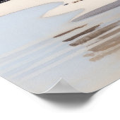 Snowy Plover Bird Art Print Poster (Hoek)