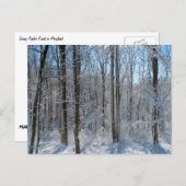 Snowy Poplar Forest I Briefkaart (Voorkant / Achterkant)