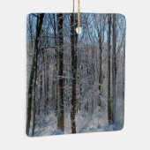 Snowy Poplar Forest I Keramisch Ornament (Rechts)