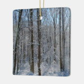 Snowy Poplar Forest I Keramisch Ornament (Links)