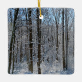 Snowy Poplar Forest I Keramisch Ornament (Voorkant)
