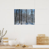 Snowy Poplar Forest I Poster (Keuken)