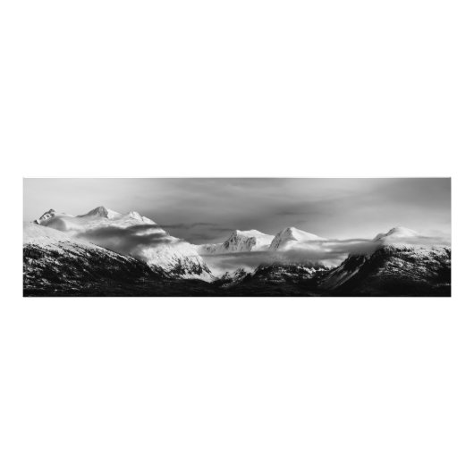 Snowy Prince William Sound Foto Afdruk (Voorkant)