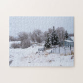 Snowy Ranch Morning Legpuzzel (Horizontaal)