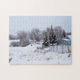 Snowy Ranch Morning Legpuzzel