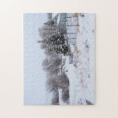 Snowy Ranch Morning Legpuzzel (Verticaal)