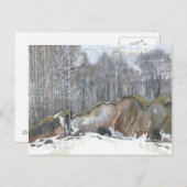 Snowy ravine briefkaart (Voorkant / Achterkant)