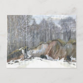 Snowy ravine briefkaart (Voorkant)