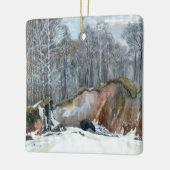 Snowy ravine keramisch ornament (Links)