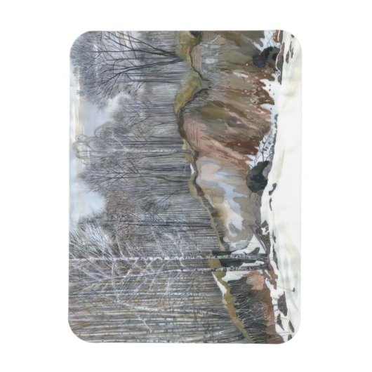Snowy ravine magneet (Verticaal)