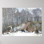 Snowy ravine poster (Voorkant)