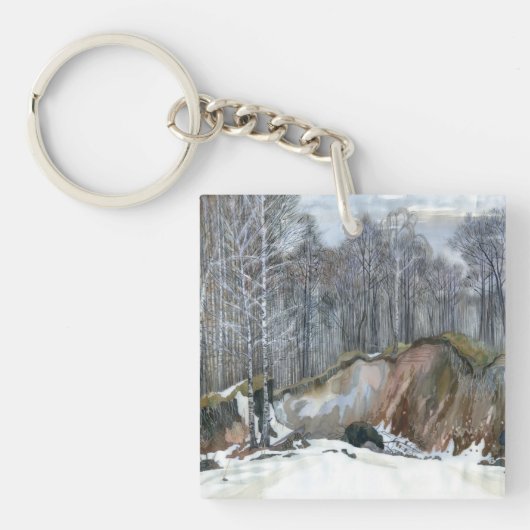 Snowy ravine sleutelhanger (voorkant)