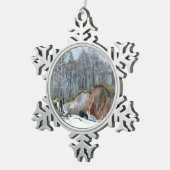 Snowy ravine tin sneeuwvlok ornament (Rechts)