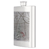 Snowy Red Barn Flacon (Links)