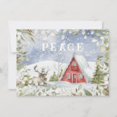Snowy Red Cabin | Vrede (Voorkant)