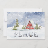 Snowy Red Cabin | Vrede (Voorkant)