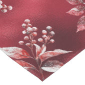 Snowy Red verlaat kersttafelloper Medium Tafelloper (Hoek)