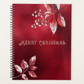 Snowy Red verlaat kerstvakantie planner (Voorkant)