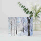 Snowy Road Briefkaart (Staand voorkant)