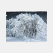 Snowy Road door Frosted Trees Fleece Deken (Voorkant (Horizontaal))