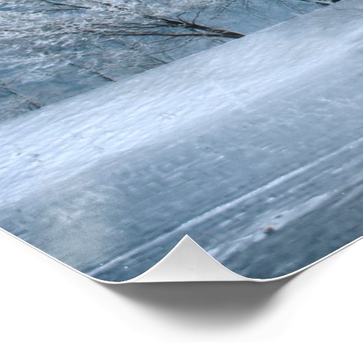 Snowy Road door Frosted Trees Perfect Poster (Hoek)