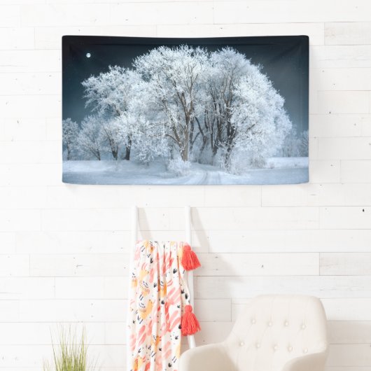 Snowy Road door Frosted Trees Spandoek (Insitu)