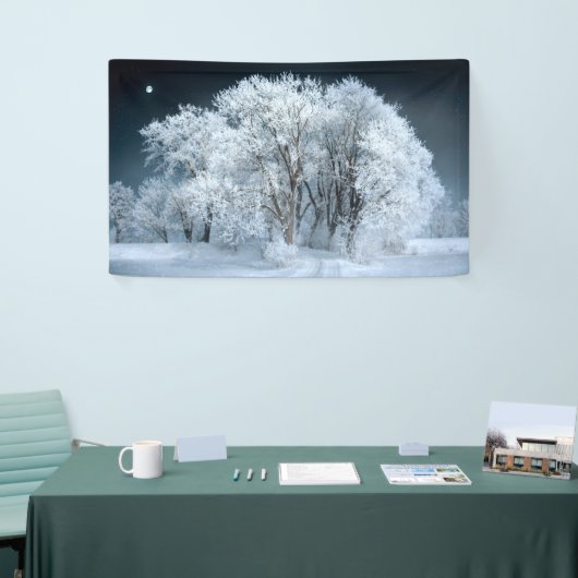 Snowy Road door Frosted Trees Spandoek (Beurs)
