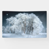 Snowy Road door Frosted Trees Spandoek (Horizontaal)