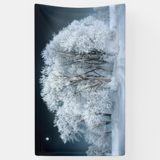 Snowy Road door Frosted Trees Spandoek (Verticaal)