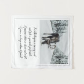 Snowy Road met een wintergedicht van Moose Wandkleed (Voorkant (horizontaal))