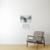 Snowy Road met een wintergedicht van Moose Wandkleed (In situ)