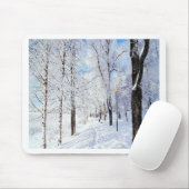 Snowy Road Muismat (Met muis)