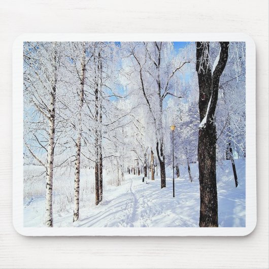 Snowy Road Muismat (Voorkant)