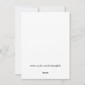 Snowy Road Peace Poem Holiday Feestdagenkaart (Achterkant)