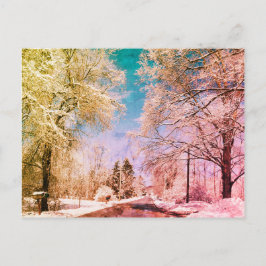 Snowy road Vermont 1 Briefkaart