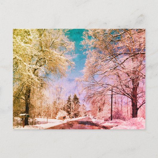 Snowy road Vermont 1 Briefkaart (Voorkant)