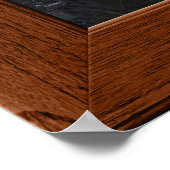 Snowy Rocky Mountains Colorado Fake Window Uitzich Poster (Hoek)