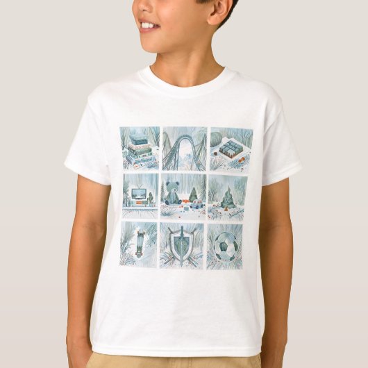 Snowy Roller Onderzetter Chocolade Speelgoed Schat T-shirt (Voorkant)