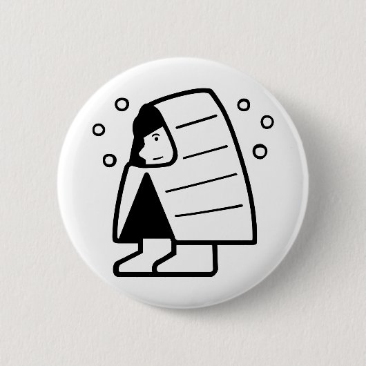 Snowy Ronde Button 5,7 Cm (Voorkant)