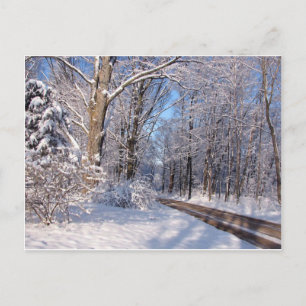 Snowy Rural Michigan Briefkaart