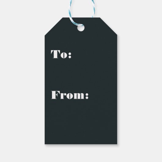 Snowy Rustic Winter Forest Mountain Cadeaulabel (Achterkant)